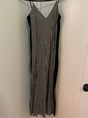 Black & White Gingham Romper